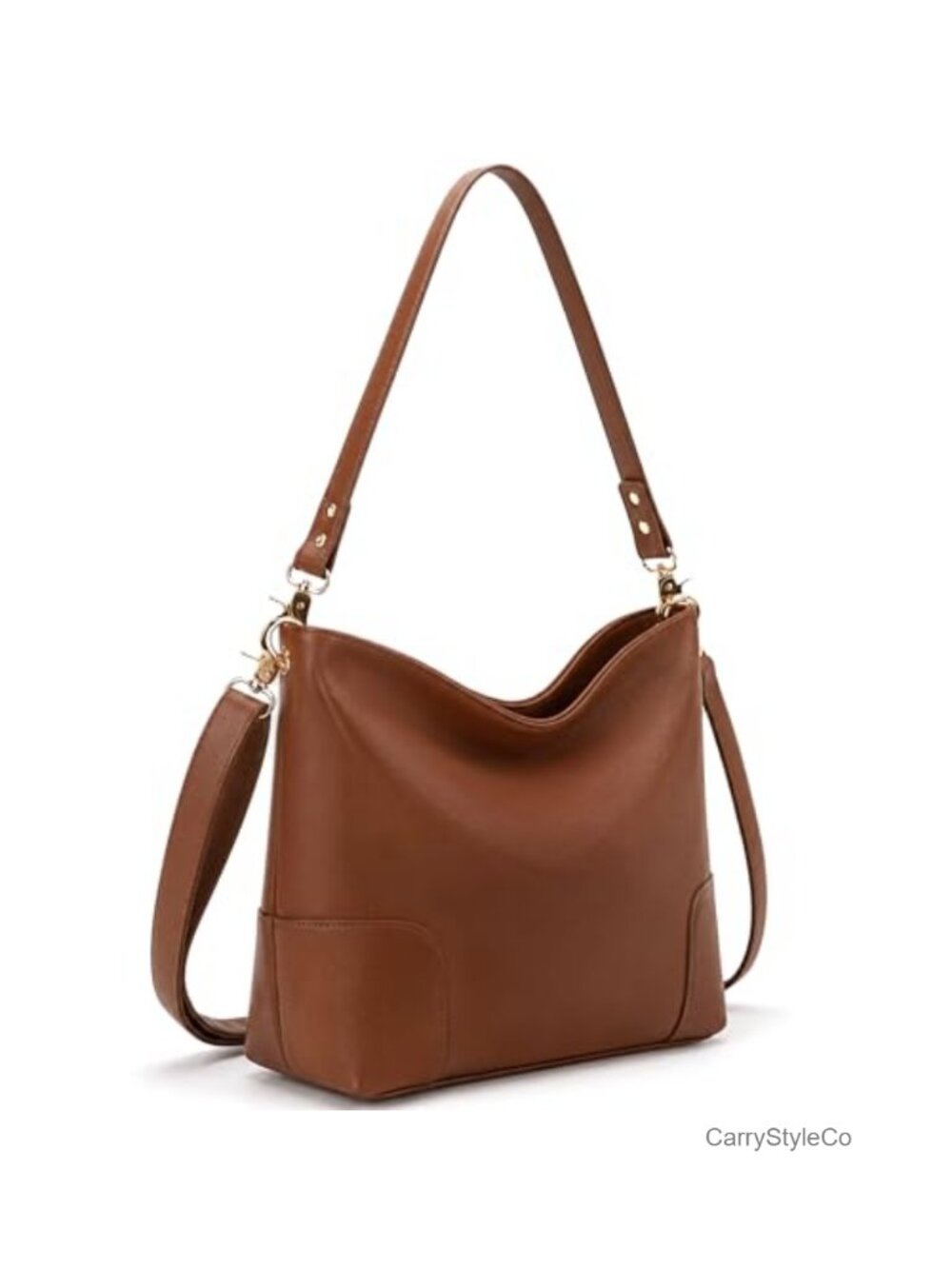 Large Bucket Purse Soft PU Leather Crossbody Shoulder Bag